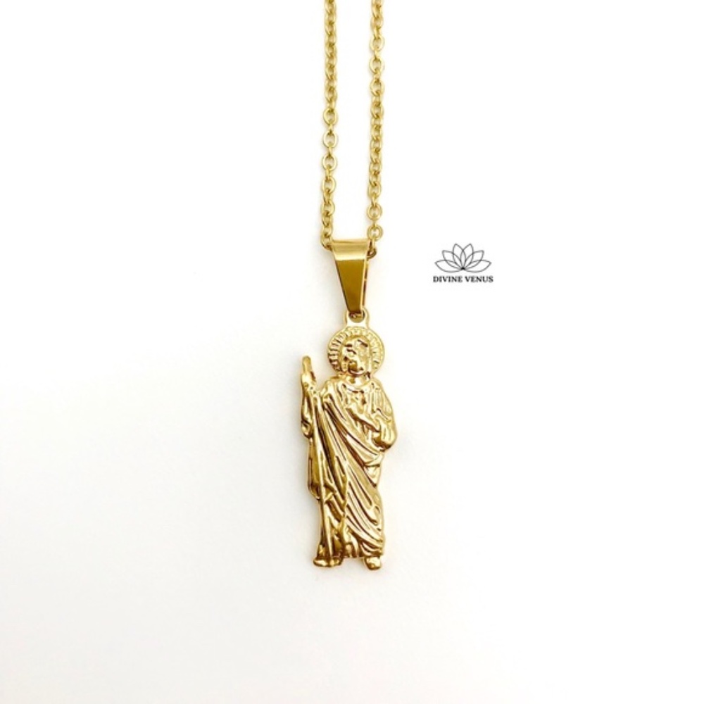 Jesus Necklace | Gold Plated Stainless Steel |